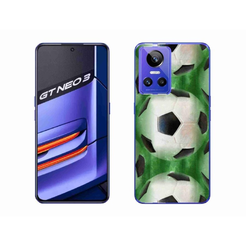 Gelový kryt mmCase na mobil Realme GT Neo 3 - fotbalový míč