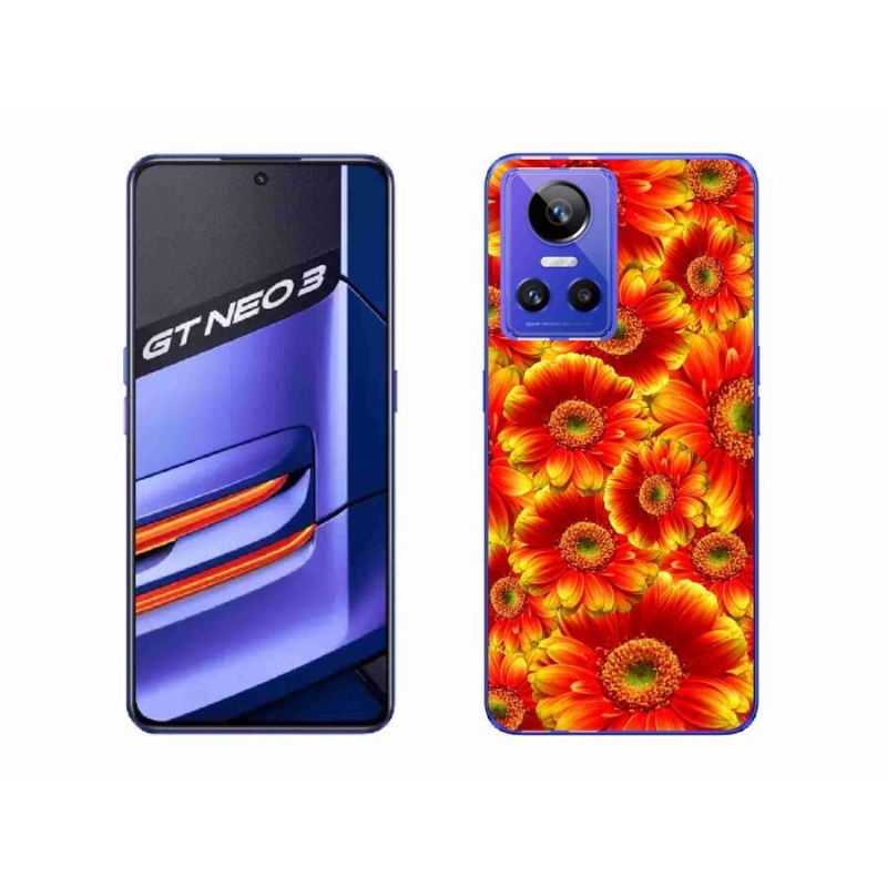 Gelový kryt mmCase na mobil Realme GT Neo 3 - gerbera 1