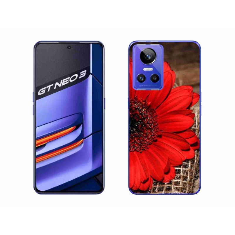 Gelový kryt mmCase na mobil Realme GT Neo 3 - gerbera