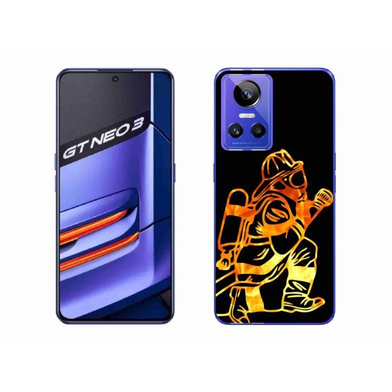 Gelový kryt mmCase na mobil Realme GT Neo 3 - hasič 1