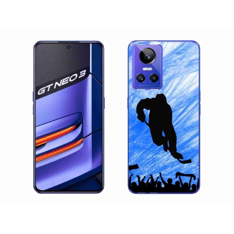Gelový kryt mmCase na mobil Realme GT Neo 3 - hokejový hráč