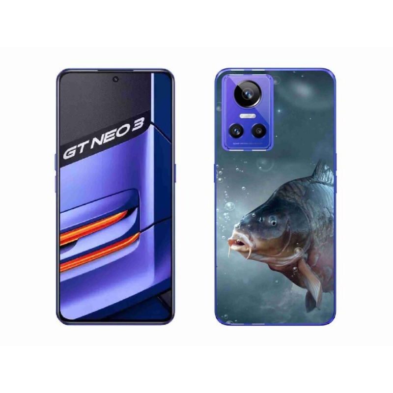 Gelový kryt mmCase na mobil Realme GT Neo 3 - kapr a bublinky