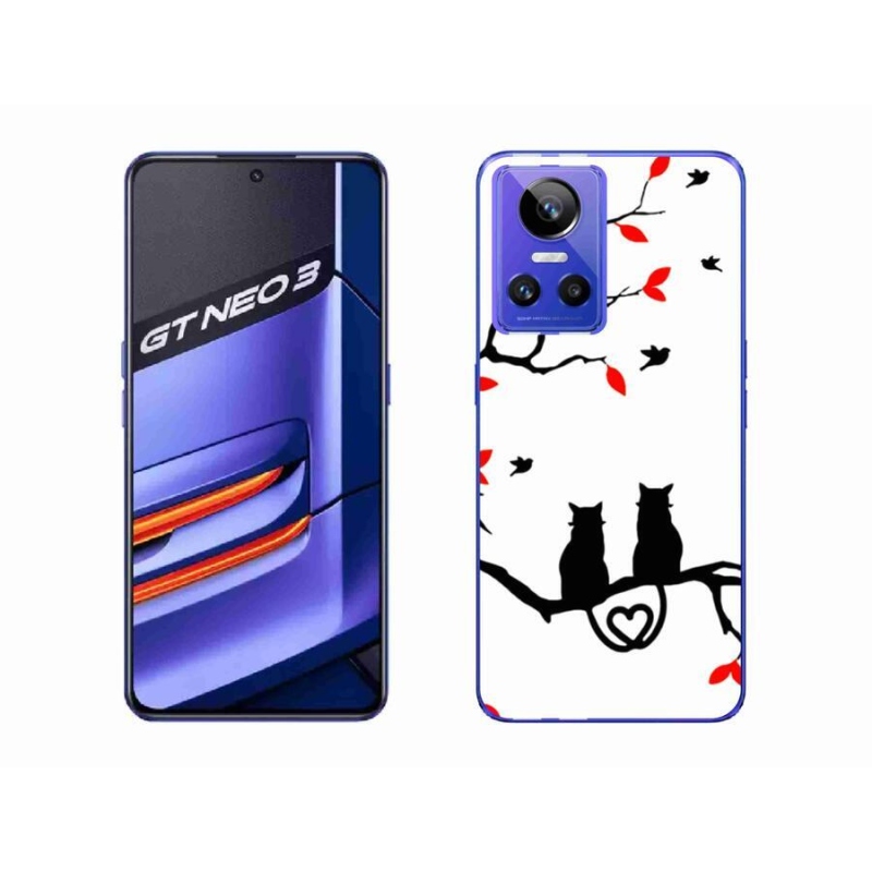 Gelový kryt mmCase na mobil Realme GT Neo 3 - kočičí láska