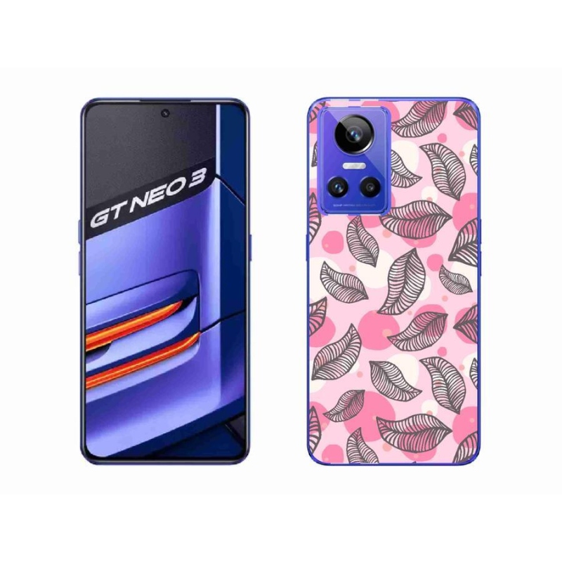 Gelový kryt mmCase na mobil Realme GT Neo 3 - kreslené padající listy