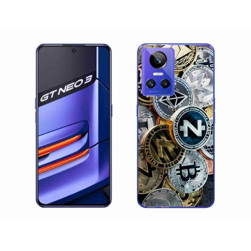 Gelový kryt mmCase na mobil Realme GT Neo 3 - kryptoměny