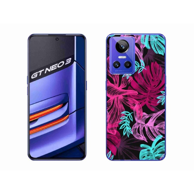 Gelový kryt mmCase na mobil Realme GT Neo 3 - květiny 1