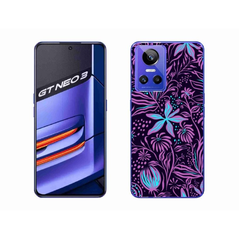 Gelový kryt mmCase na mobil Realme GT Neo 3 - květiny 2