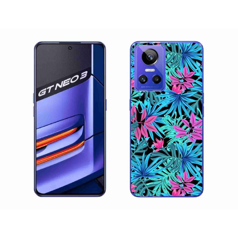 Gelový kryt mmCase na mobil Realme GT Neo 3 - květiny 3