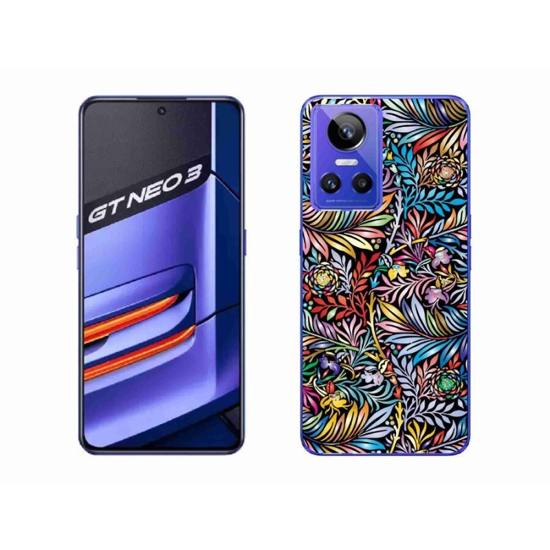 Gelový kryt mmCase na mobil Realme GT Neo 3 - květiny 5