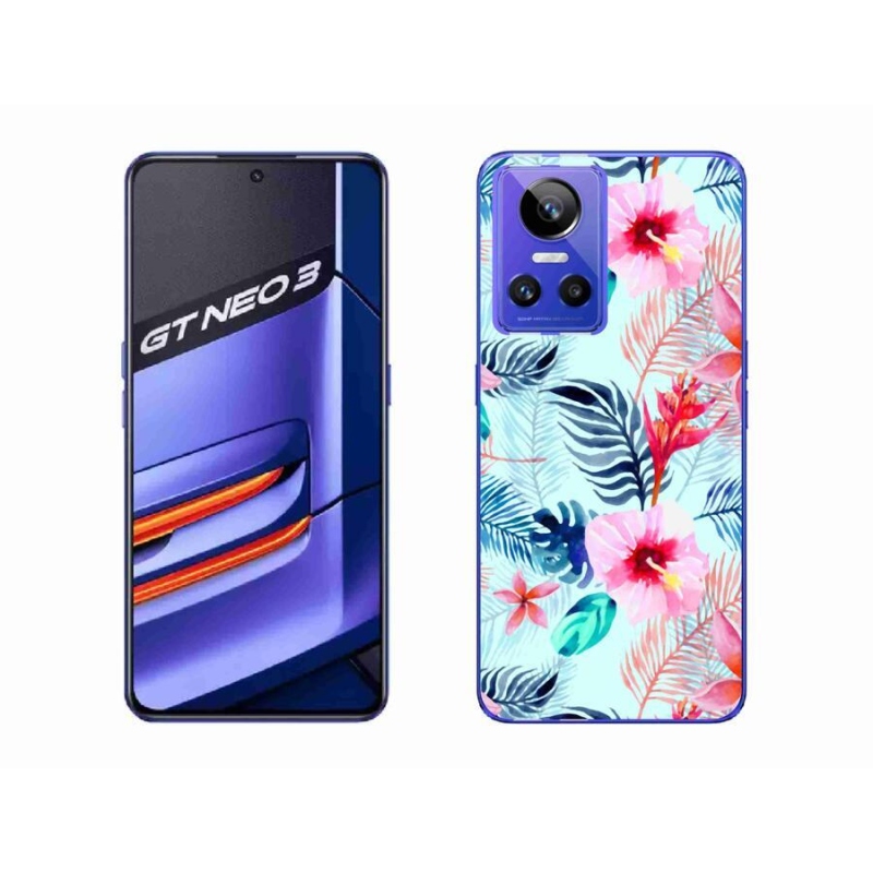 Gelový kryt mmCase na mobil Realme GT Neo 3 - květiny