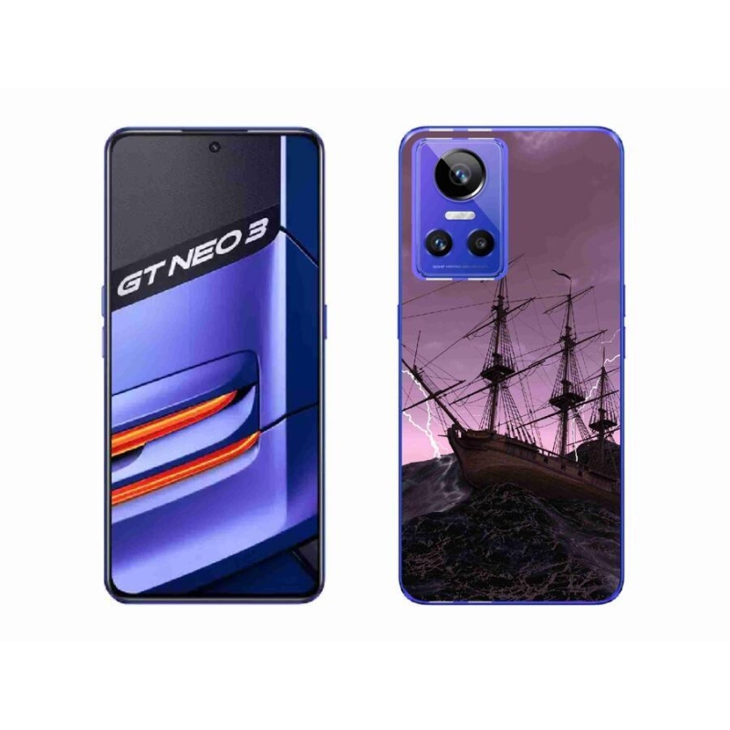 Gelový kryt mmCase na mobil Realme GT Neo 3 - loď v bouři