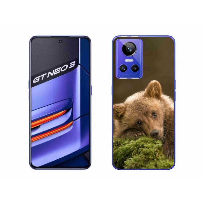 Gelový kryt mmCase na mobil Realme GT Neo 3 - medvěd