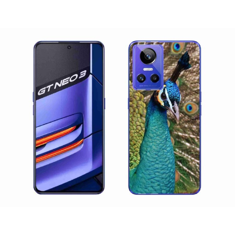 Gelový kryt mmCase na mobil Realme GT Neo 3 - páv