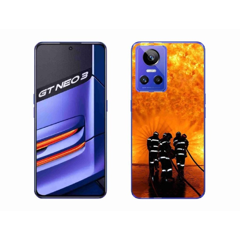 Gelový kryt mmCase na mobil Realme GT Neo 3 - požár