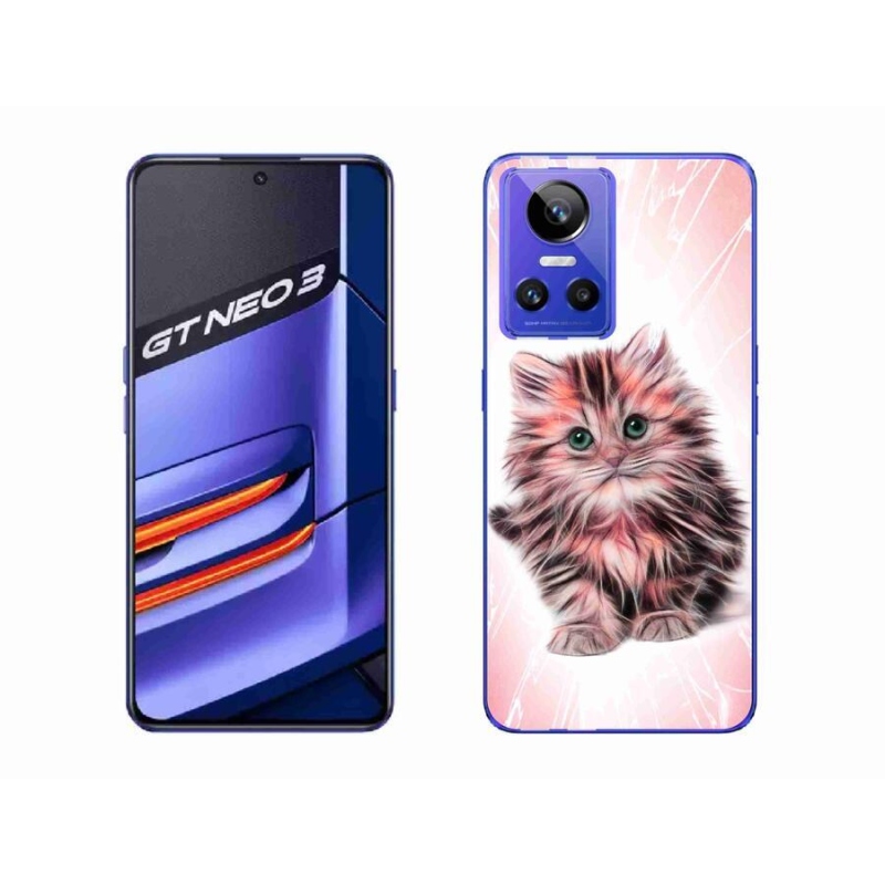 Gelový kryt mmCase na mobil Realme GT Neo 3 - roztomilé kotě