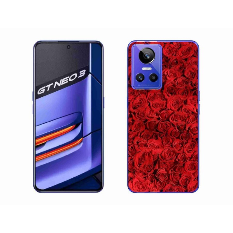 Gelový kryt mmCase na mobil Realme GT Neo 3 - růže