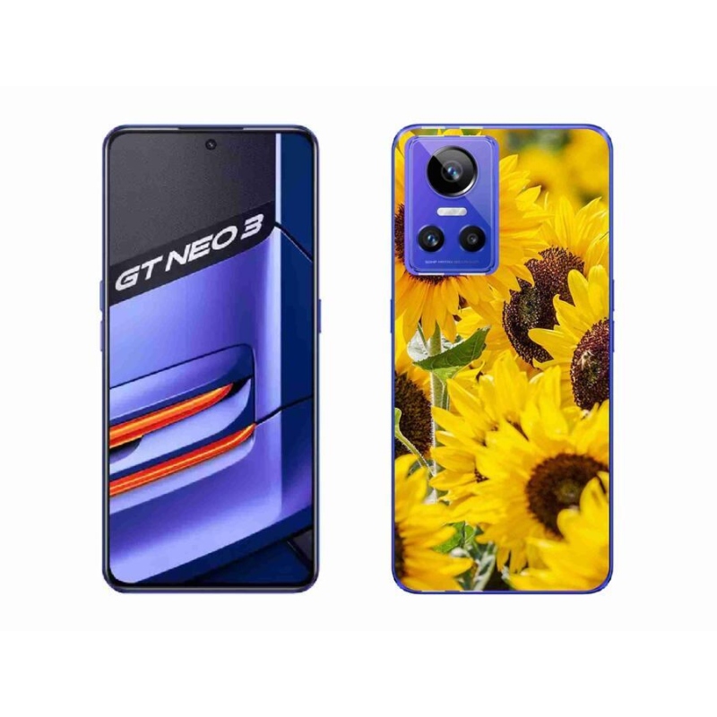 Gelový kryt mmCase na mobil Realme GT Neo 3 - slunečnice