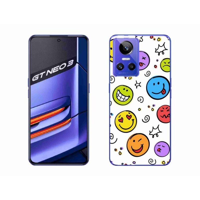 Gelový kryt mmCase na mobil Realme GT Neo 3 - smajlíci
