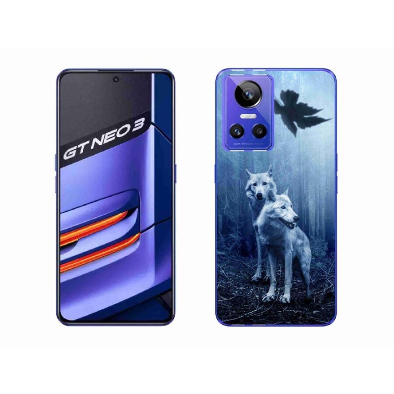 Gelový kryt mmCase na mobil Realme GT Neo 3 - vlci v lese