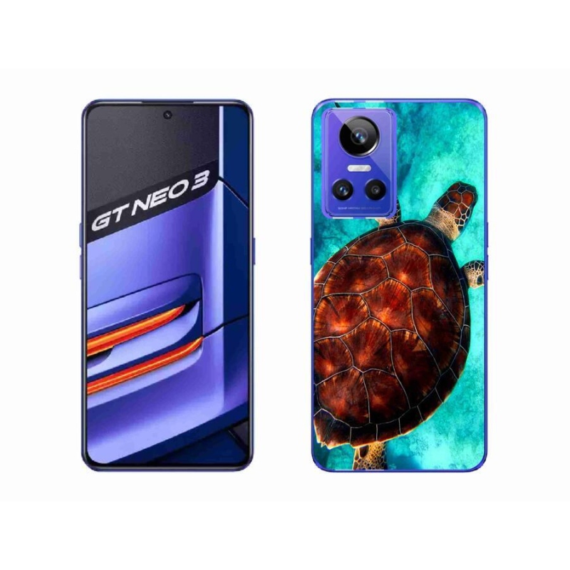 Gelový kryt mmCase na mobil Realme GT Neo 3 - želva