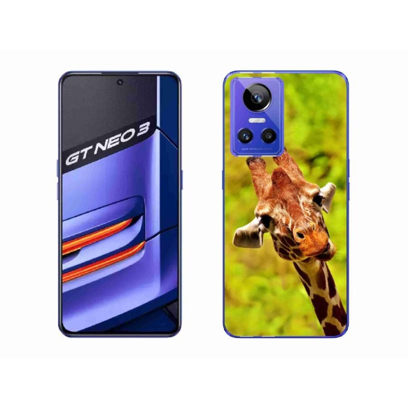 Gelový kryt mmCase na mobil Realme GT Neo 3 - žirafa