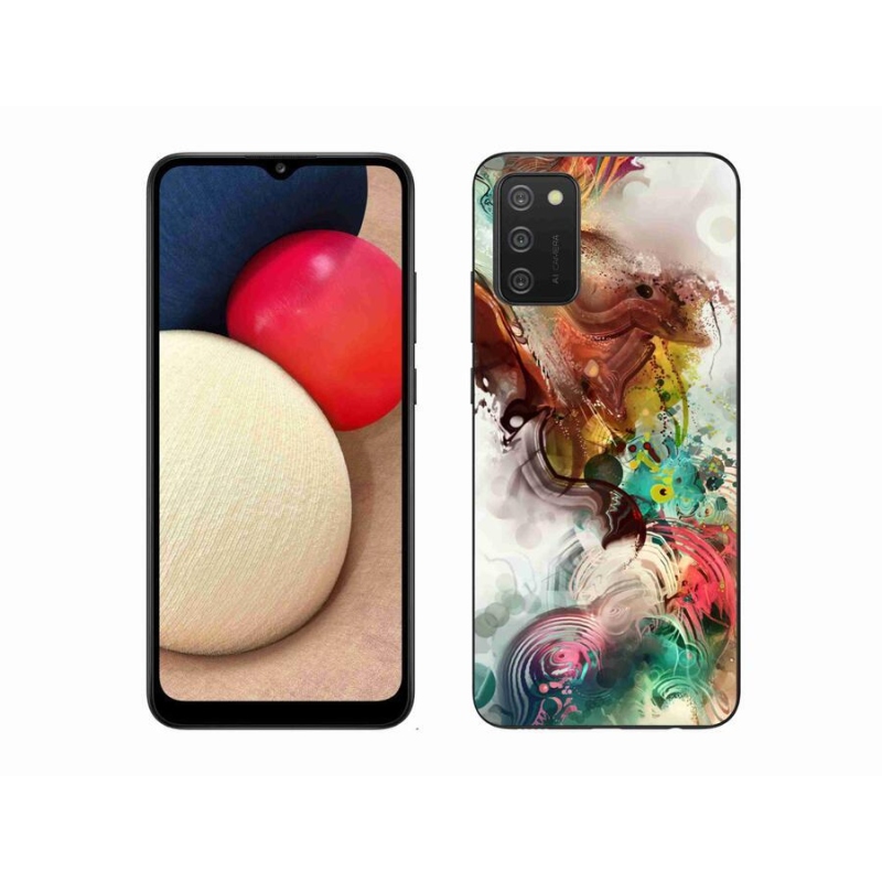 Gelový kryt mmCase na mobil Samsung Galaxy A02s (164.2x75.9x9.1mm) - abstrakt 1