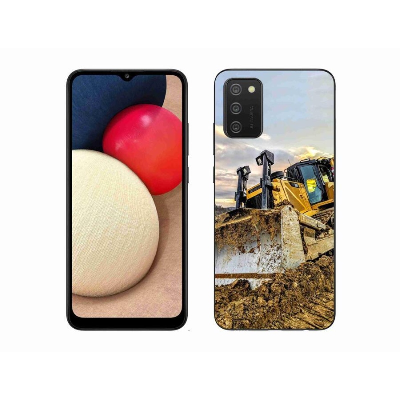 Gelový kryt mmCase na mobil Samsung Galaxy A02s (164.2x75.9x9.1mm) - bagr