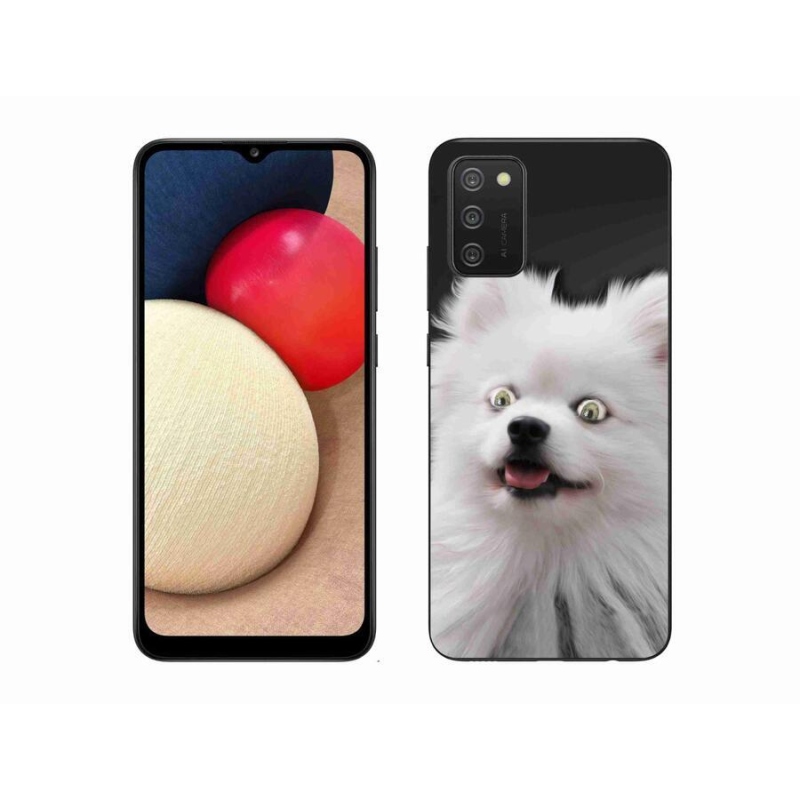 Gelový kryt mmCase na mobil Samsung Galaxy A02s (164.2x75.9x9.1mm) - bílý špic