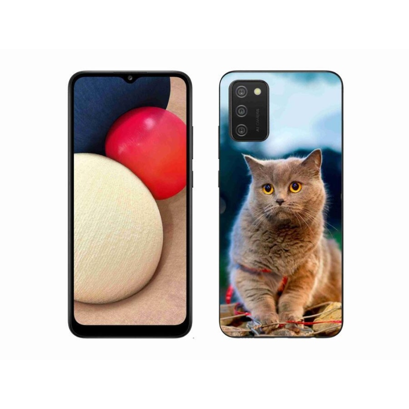 Gelový kryt mmCase na mobil Samsung Galaxy A02s (164.2x75.9x9.1mm) - britská modrá 2