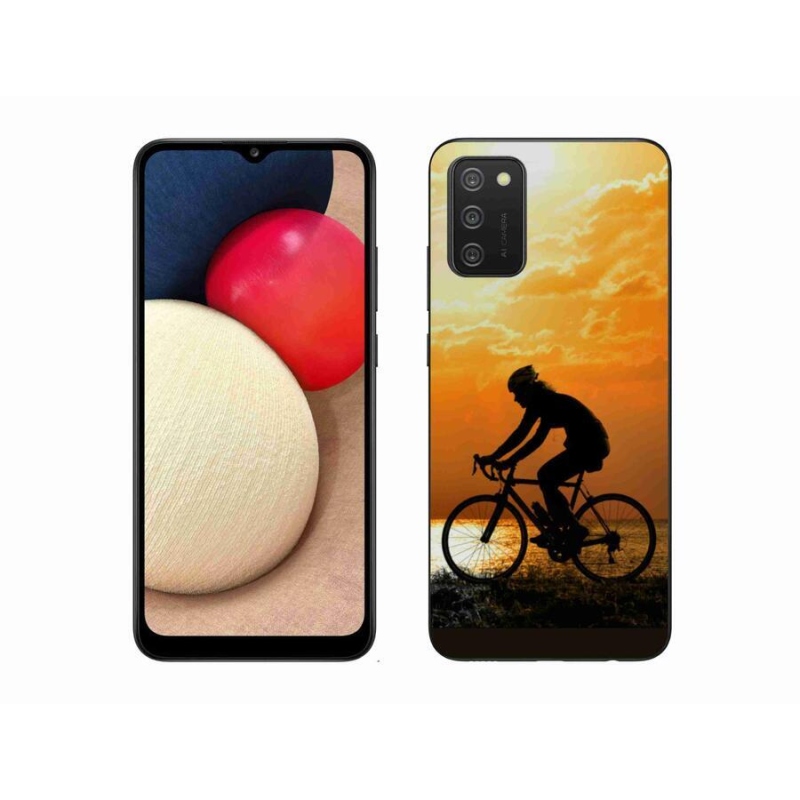 Gelový kryt mmCase na mobil Samsung Galaxy A02s (164.2x75.9x9.1mm) - cyklovýlet