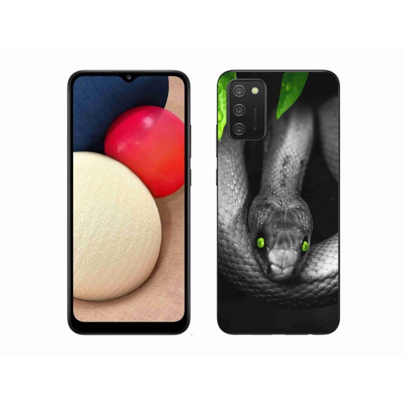 Gelový kryt mmCase na mobil Samsung Galaxy A02s (164.2x75.9x9.1mm) - had