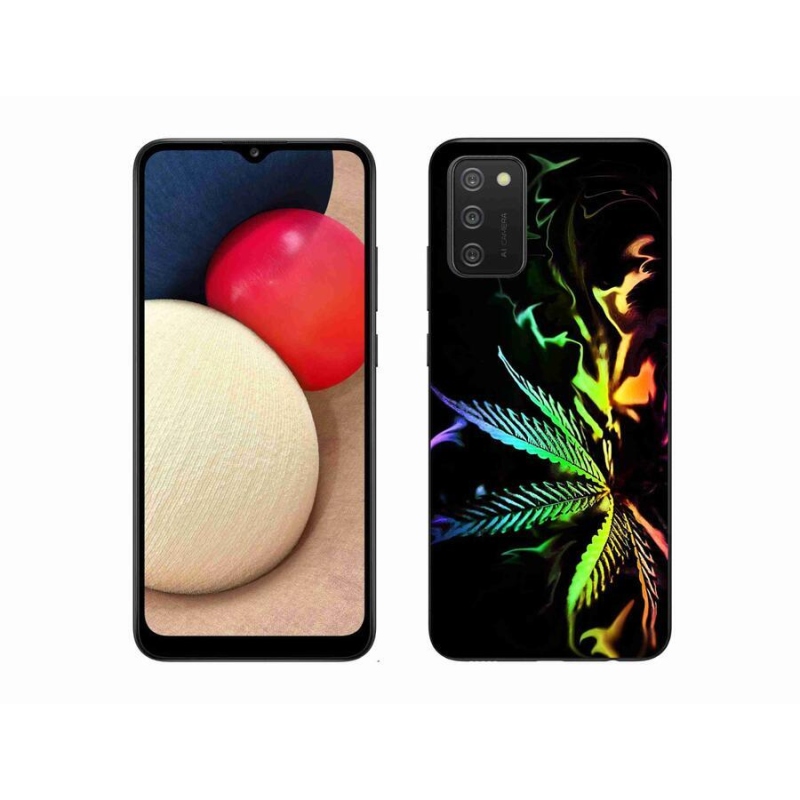 Gelový kryt mmCase na mobil Samsung Galaxy A02s (164.2x75.9x9.1mm) - konopí 2
