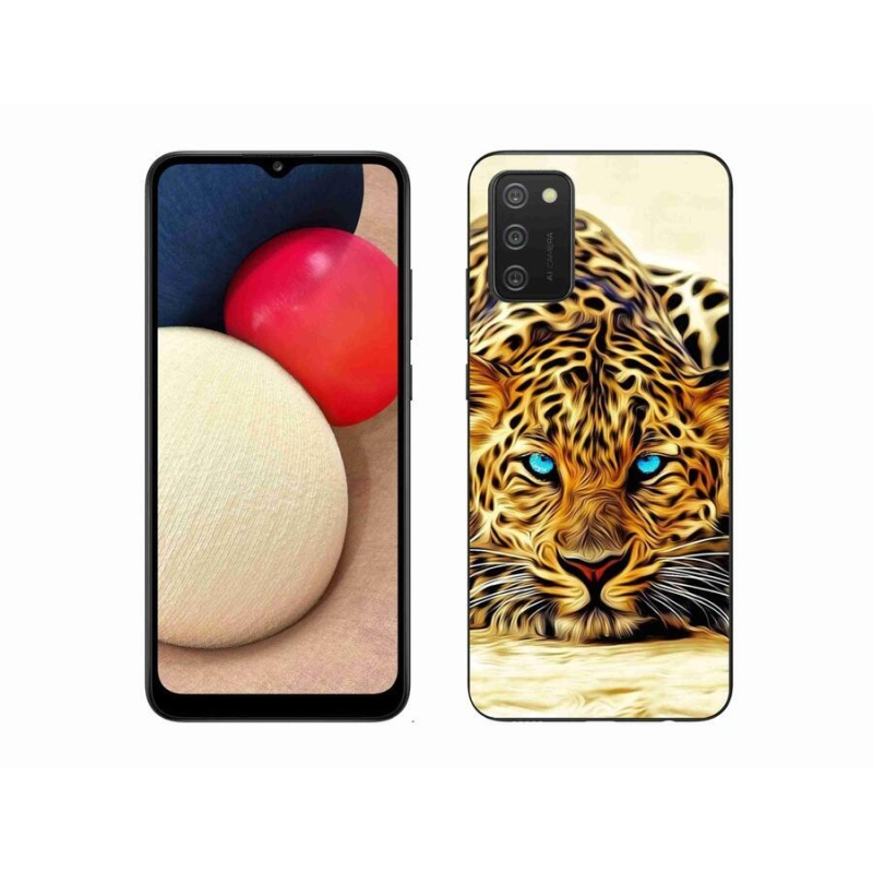Gelový kryt mmCase na mobil Samsung Galaxy A02s (164.2x75.9x9.1mm) - kreslený tygr