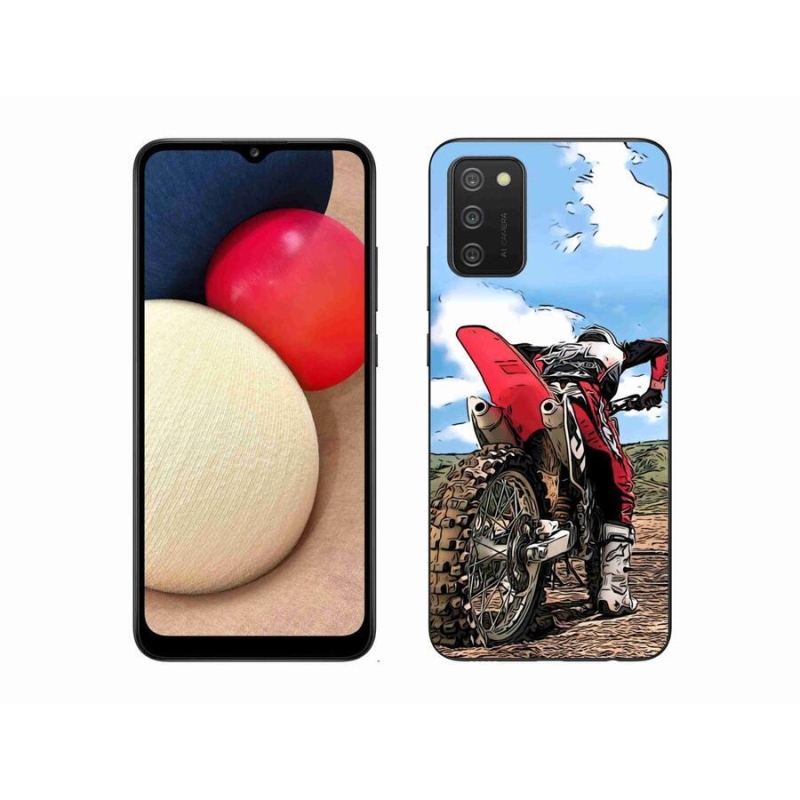 Gelový kryt mmCase na mobil Samsung Galaxy A02s (164.2x75.9x9.1mm) - moto