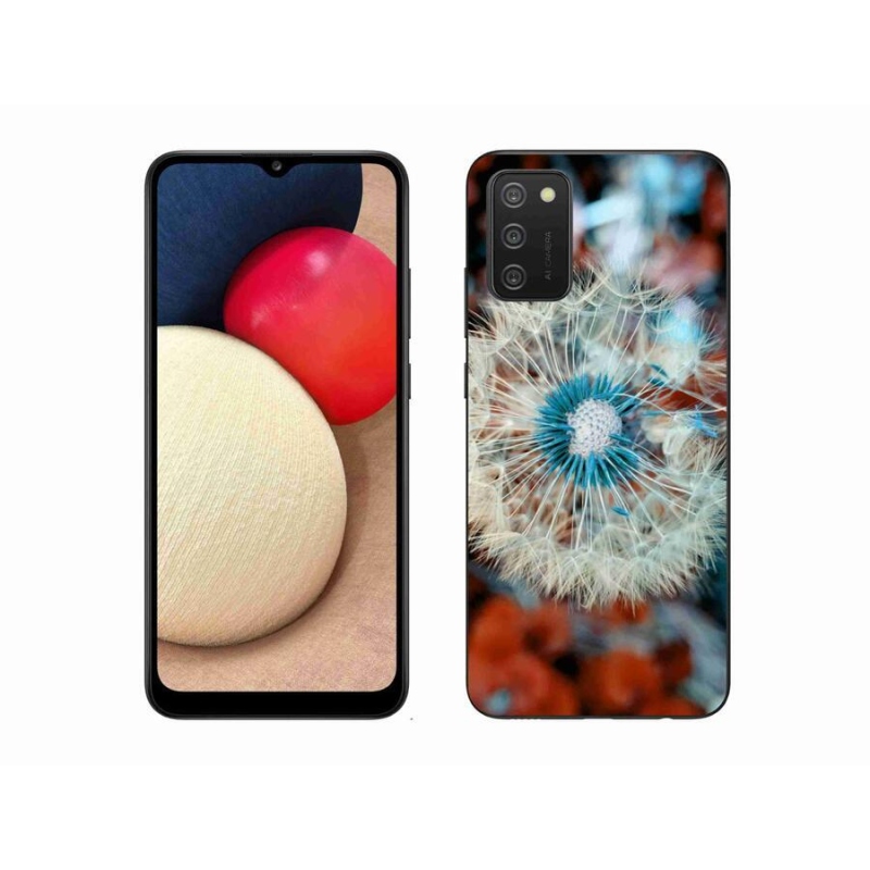 Gelový kryt mmCase na mobil Samsung Galaxy A02s (164.2x75.9x9.1mm) - odkvetlá pampeliška 1