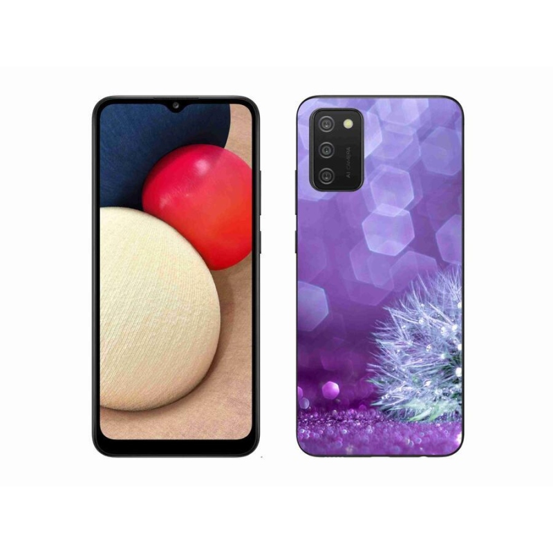 Gelový kryt mmCase na mobil Samsung Galaxy A02s (164.2x75.9x9.1mm) - odkvetlá pampeliška 2
