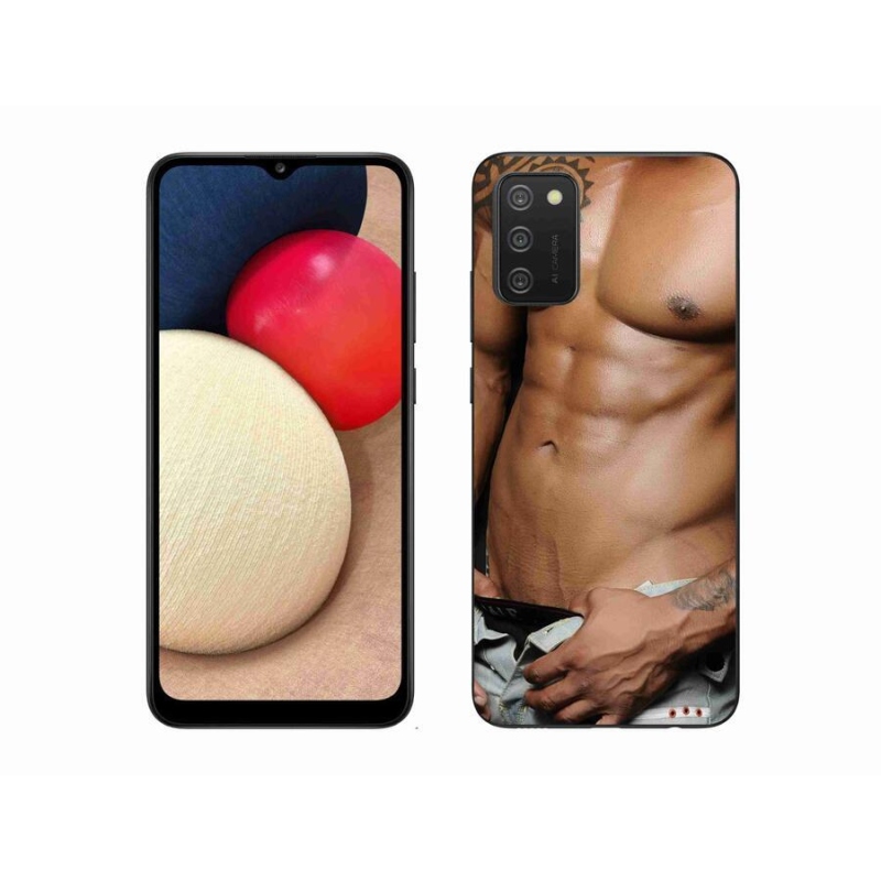 Gelový kryt mmCase na mobil Samsung Galaxy A02s (164.2x75.9x9.1mm) - sexy muž