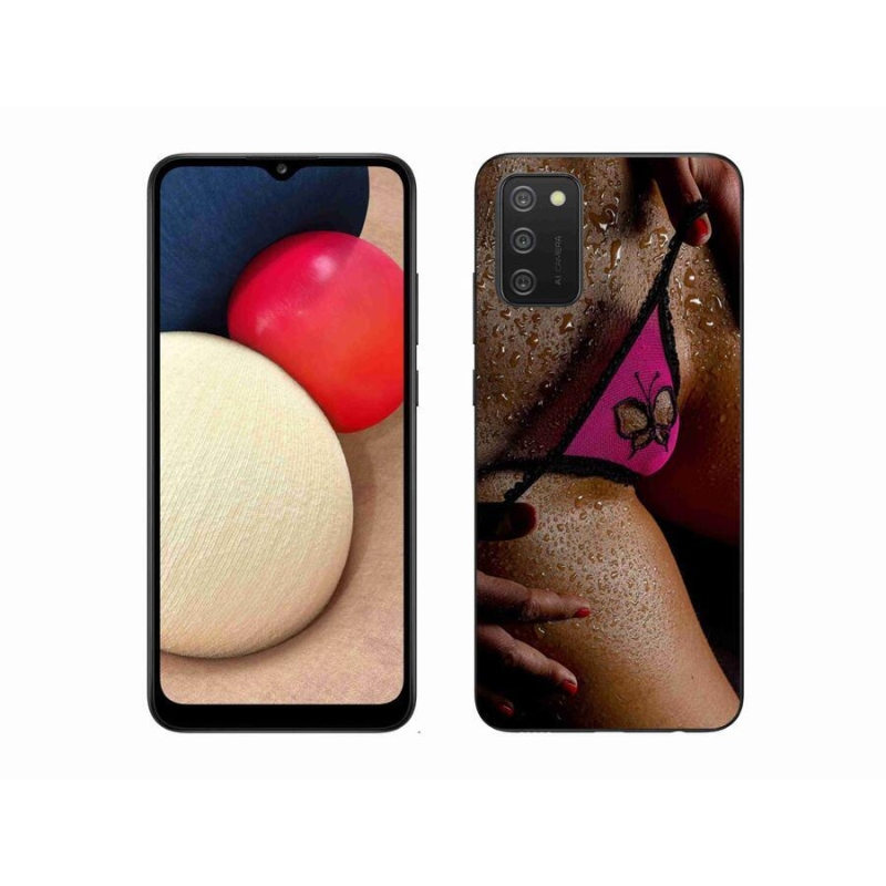 Gelový kryt mmCase na mobil Samsung Galaxy A02s (164.2x75.9x9.1mm) - sexy žena