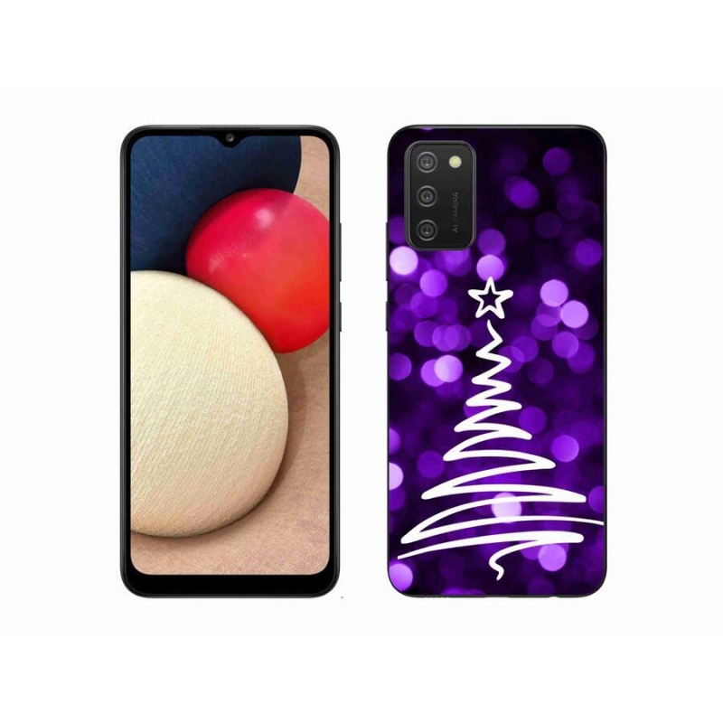 Gelový kryt mmCase na mobil Samsung Galaxy A02s (164.2x75.9x9.1mm) - stromek