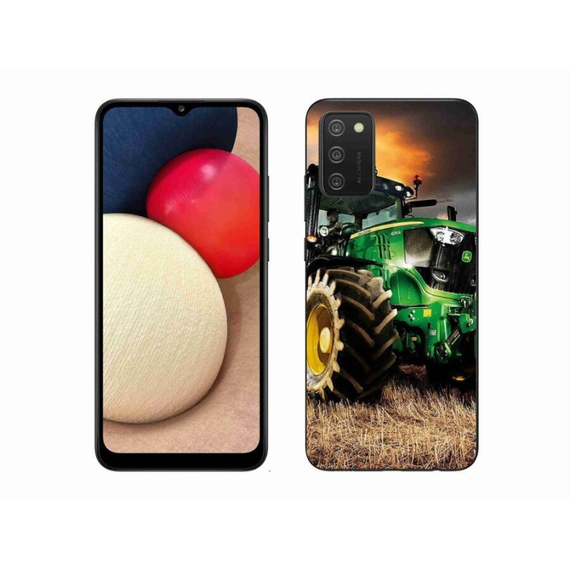 Gelový kryt mmCase na mobil Samsung Galaxy A02s (164.2x75.9x9.1mm) - traktor