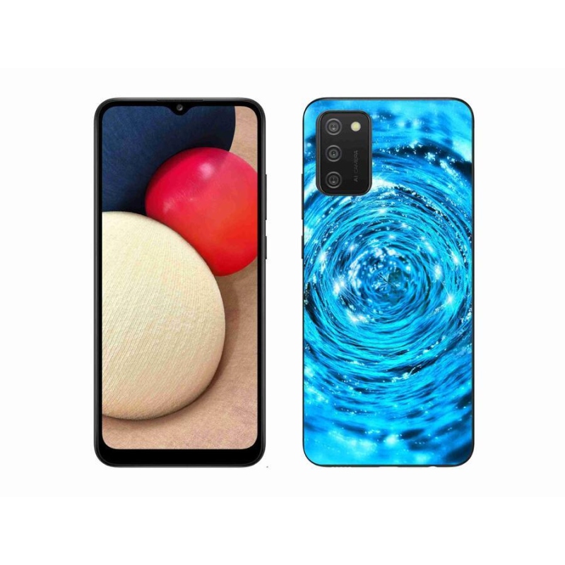 Gelový kryt mmCase na mobil Samsung Galaxy A02s (164.2x75.9x9.1mm) - vodní vír