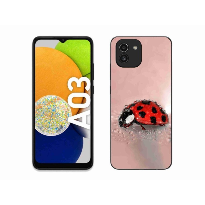 Gelový kryt mmCase na mobil Samsung Galaxy A03 - beruška