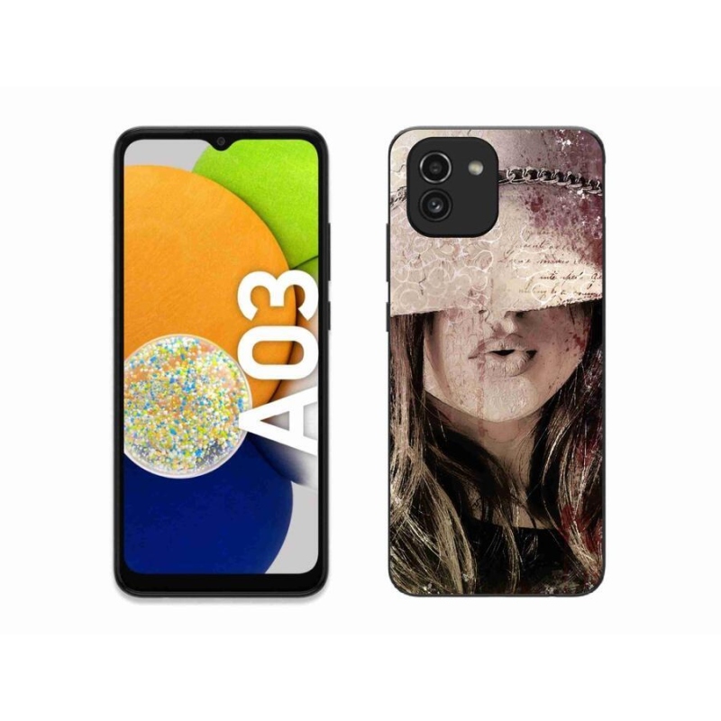 Gelový kryt mmCase na mobil Samsung Galaxy A03 - dívka