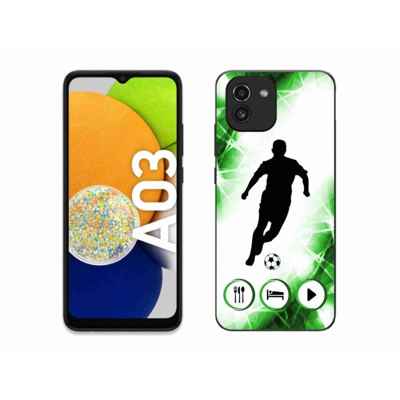 Gelový kryt mmCase na mobil Samsung Galaxy A03 - fotbalista