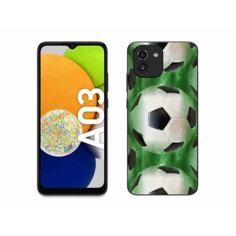 Gelový kryt mmCase na mobil Samsung Galaxy A03 - fotbalový míč