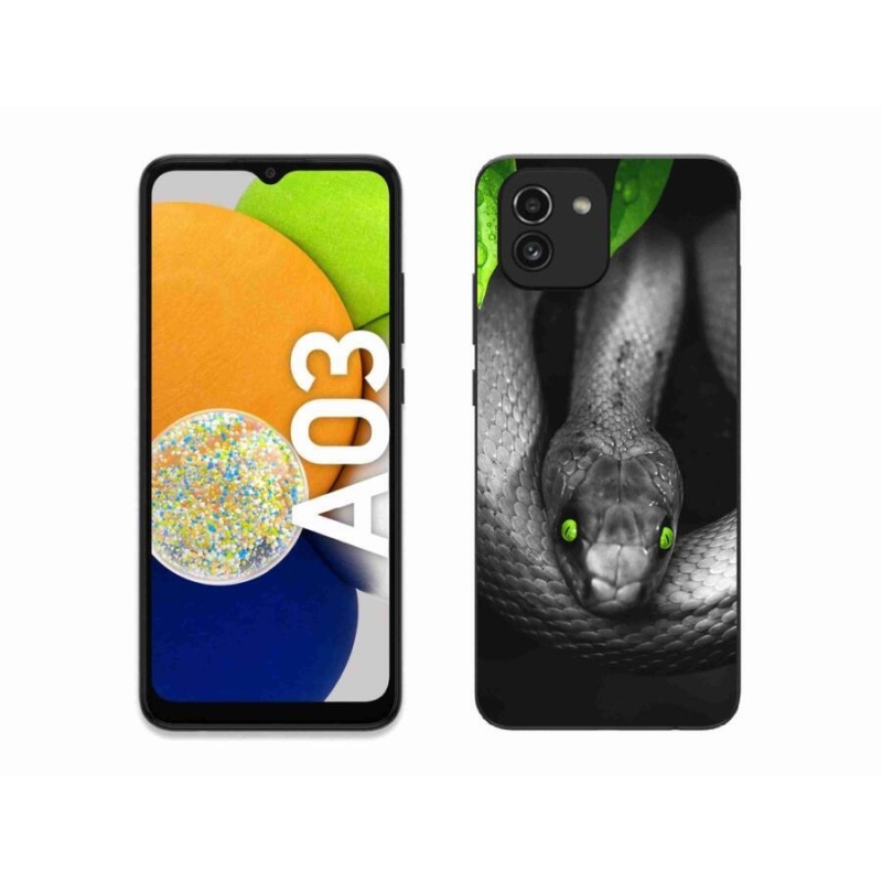 Gelový kryt mmCase na mobil Samsung Galaxy A03 - had