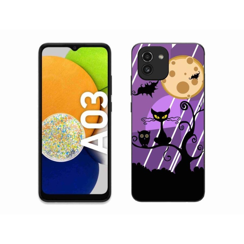 Gelový kryt mmCase na mobil Samsung Galaxy A03 - halloween
