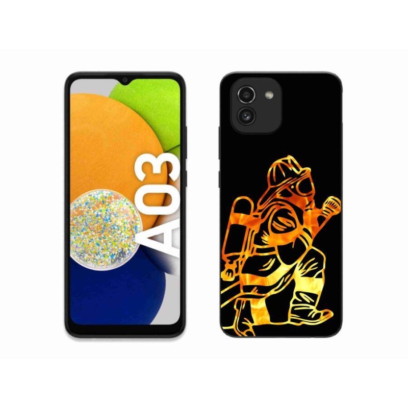 Gelový kryt mmCase na mobil Samsung Galaxy A03 - hasič 1