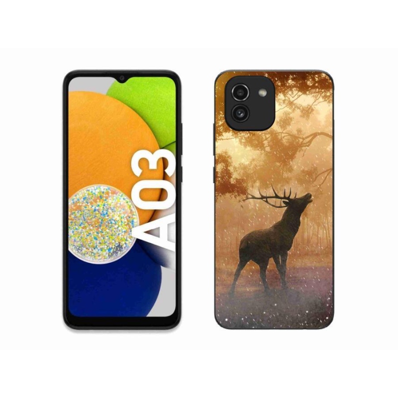 Gelový kryt mmCase na mobil Samsung Galaxy A03 - jelen v říji