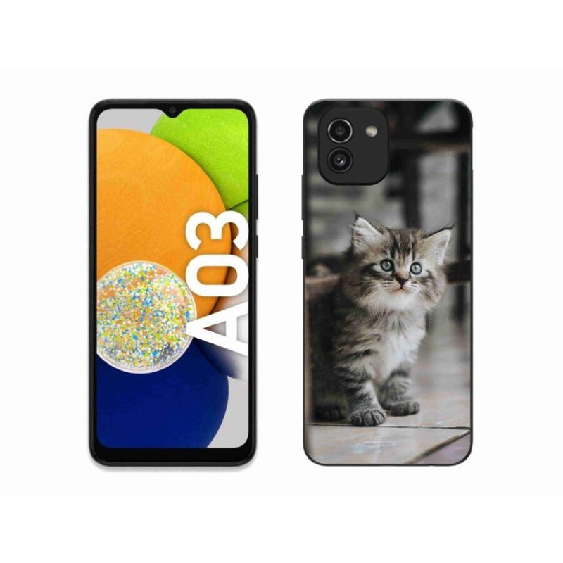 Gelový kryt mmCase na mobil Samsung Galaxy A03 - koťátko